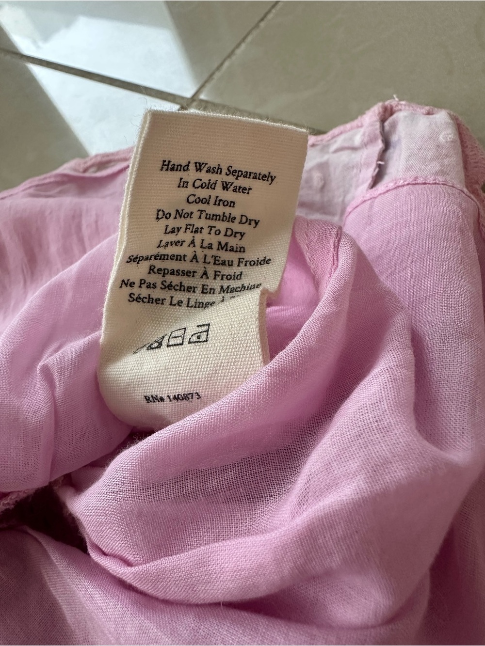 LoveShackFancy Jarrah Mini Dress- Royal Pink Berry, Floral Sz L - Picture 7 of 9